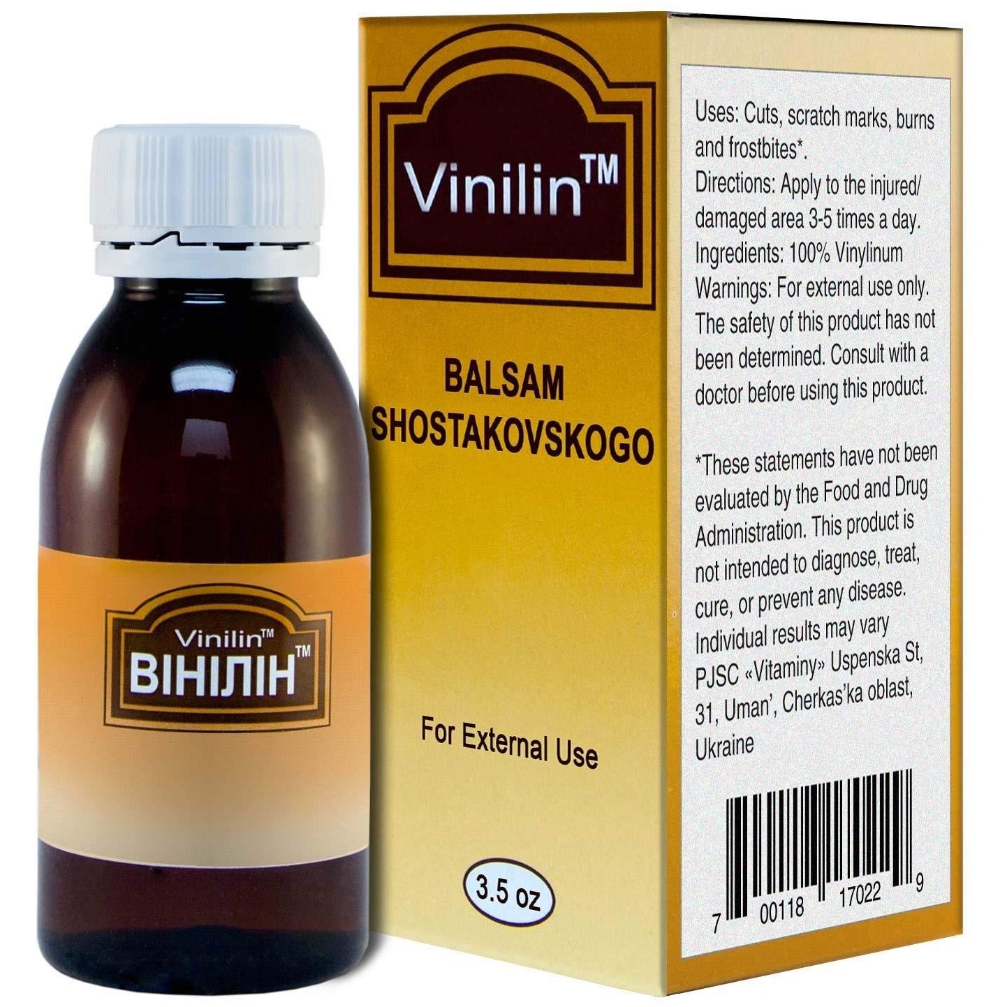 Vinilin Shostakovsky Balsam 3.5 oz